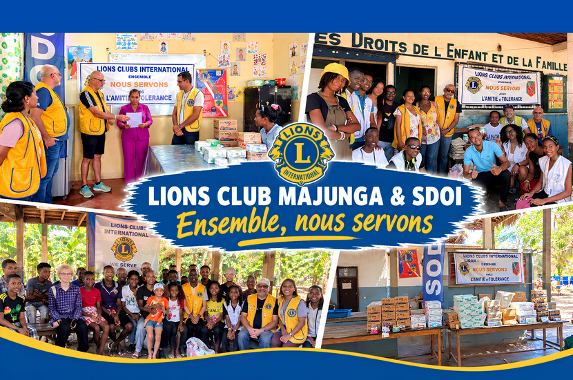 🦁 Lions Club Majunga & SDOI : main dans la main pour protéger notre jeunesse ! 🤝
